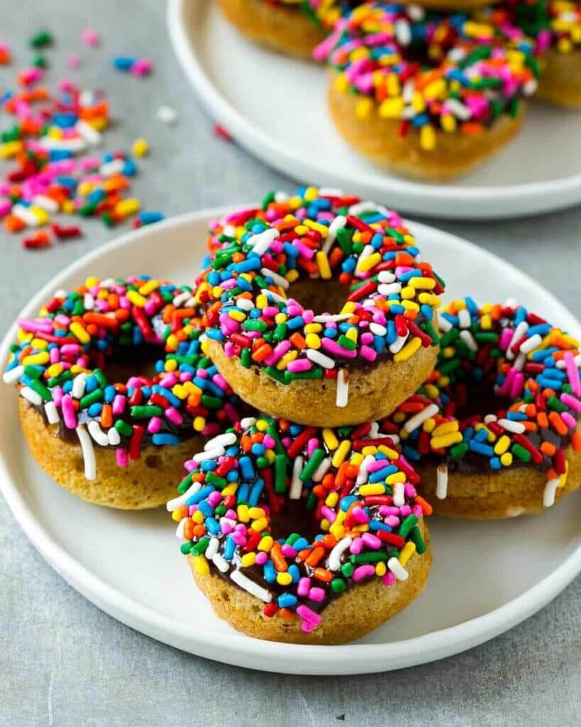 Donas proteicas con chispas